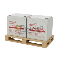 Pack 2 Bater�as VT MOTIVE 6-EVF100 | Gel tracci�n Ciclo Profundo 12V 100A